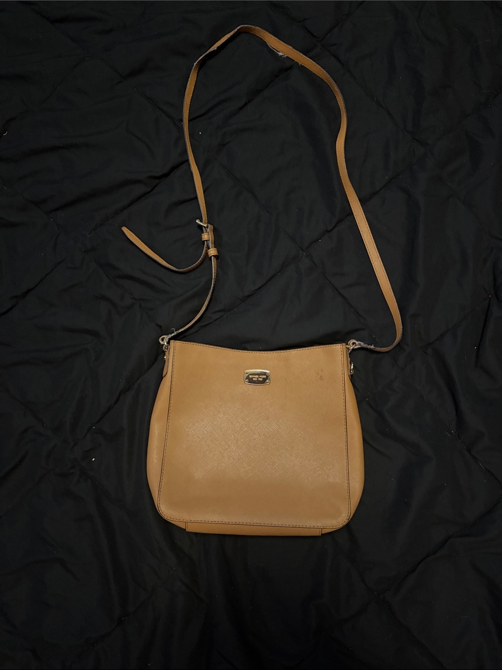 Michael Kors Tan Crossbody Leather Bag with Adjustable Strap